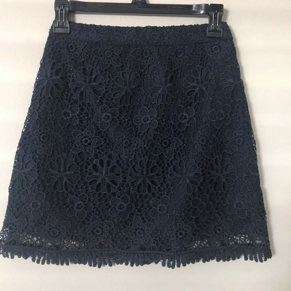 Hollister navy blue skirt
